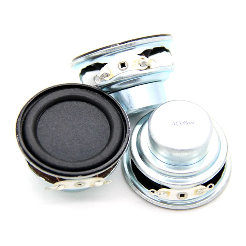 2 шт. аудиодинамик 4 Ом 6 Вт 40 мм 1 5 дюймовый бас мультимедийный динамик