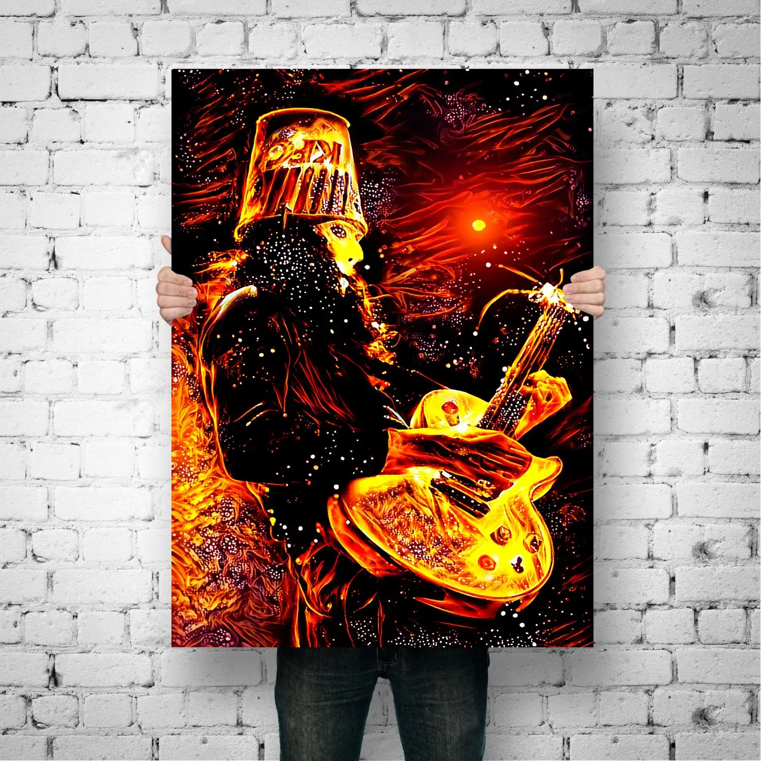 Настенный постер buckethead singer декоративное живописное полотно художественные