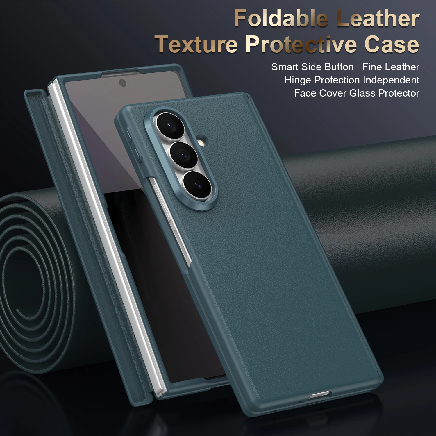 Фото Для GalaxyZ Fold7Case Защитный шарнир Противоударный Slim Fit Жесткий противоударный чехол для ПК для Samsung Galaxy Z Fold76543 №3