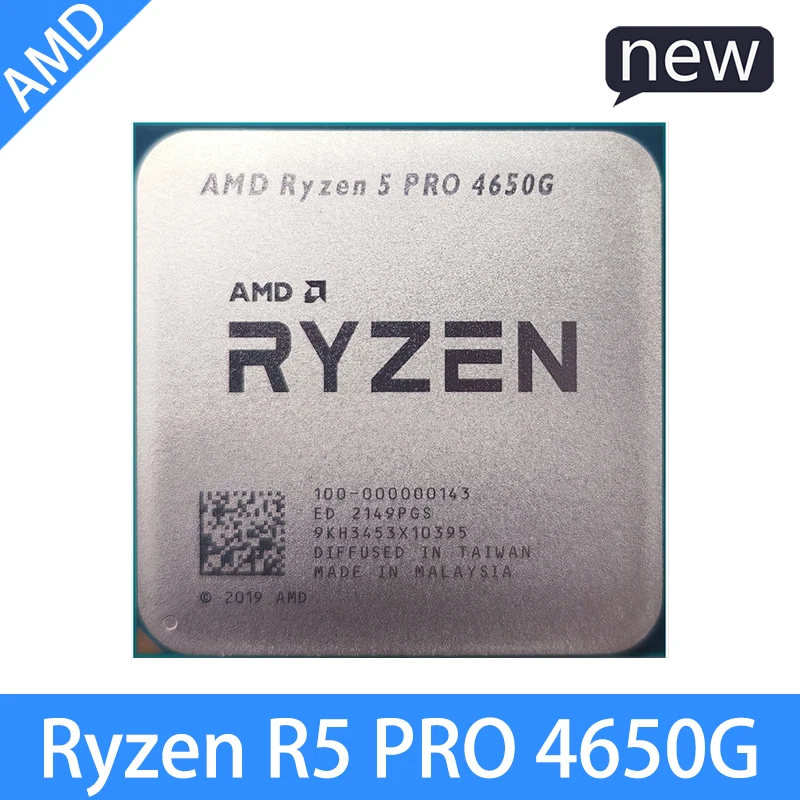 

Процессор AMD Ryzen 5 PRO 4650G Новый R5 PRO 4650G 3,7 ГГц 6-ядерный 12-поточный 100-000000143 65 Вт Разъем AM4