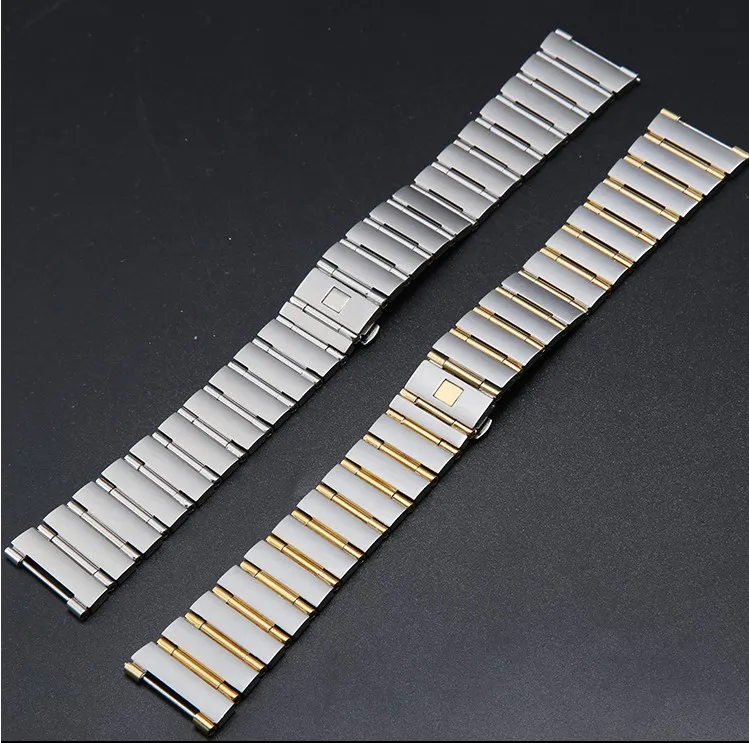 22mm*14mm 17mm*11mm Stainless Steel Watchband For Omega CONSTELLATION Watch Strap Silver Wrist Bracelet Folding Clasp
