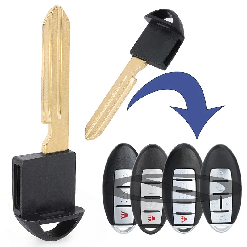 

Лезвие ключа KEYECU Rmote для Nissan Rogue Versa Cube Leaf Versa Note Kicks, для Infiniti M37 M56 Q70 HYBRID JX35 QX80