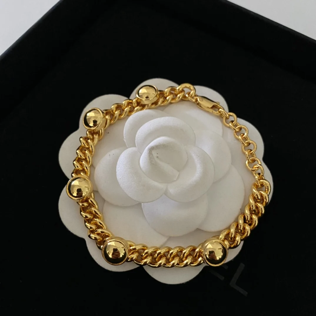 

European and American Fashion Brass Plated Chain Willow Bracelet