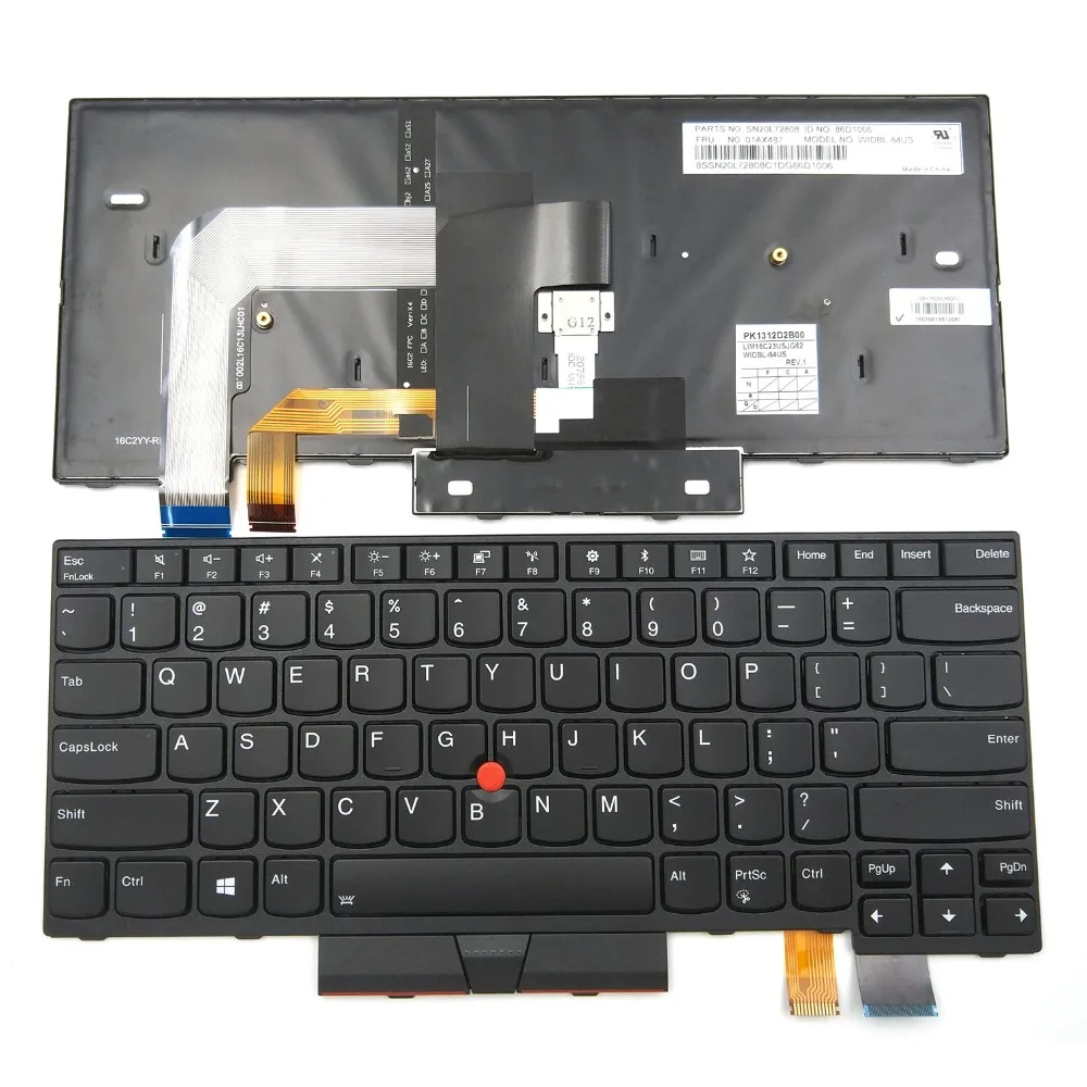Новая клавиатура для ноутбука Lenovo ThinkPad T470 Type 20HD 20HE 20JM 20JN серии США с подсветкой