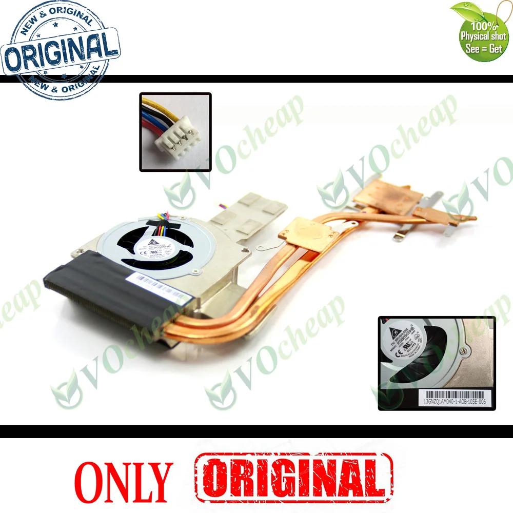 Новый охлаждающий вентилятор для ноутбука Asus K42D K42DR K42DE K42N K42 x42D x42j с радиатором KSB0505HB