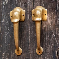 Elephant villa club India handmade all-bronze surface-mounted door handle