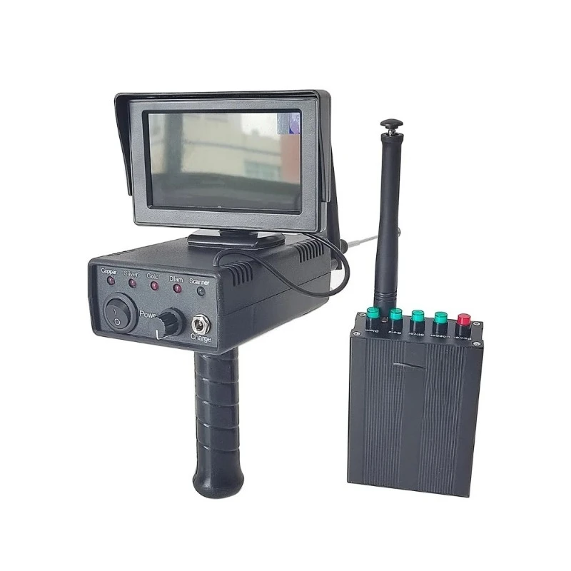 Фото Промышленный металлоискатель AKS Pulse Finder 3D с большим ЖК-экраном и большой дальностью действия для подземного обнаружения золота, серебра, меди №2