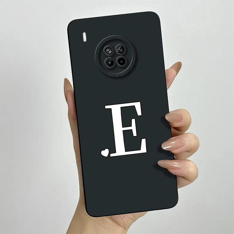 For Huawei nova 8i Case Cover NEN-L22 NEN-LX1 NEN-LX3 Phone case Cute Couple Letters Square Shockproof Back