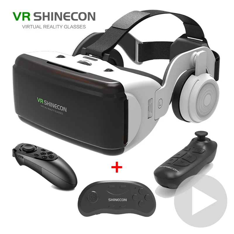 2023 New VR Glasses Virtual Reality 3D VR Glasses Google Cardboard Headset Smartphone Ios Android Virtual Glasses with Gamepad