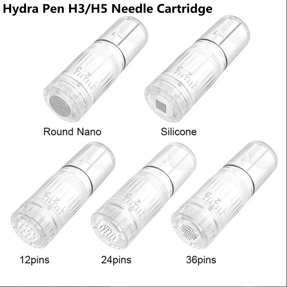 Фото Hydra Pen H5 H3 Игольчатый картридж Регулируемые микроигольные картриджи 12pin 24pin 36pin Nano Силиконовый контейнер 3 мл №3