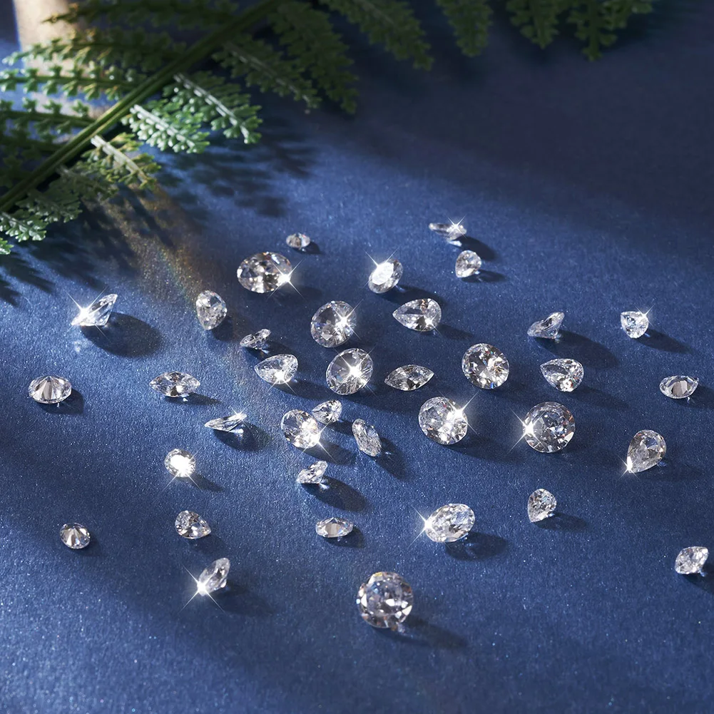 150Pcs Druzy Rhinestone Resin Cabochons Tear Drop Flat Round Flat Back For Jewelry Making Hair Clips Earring DIY Embellishments