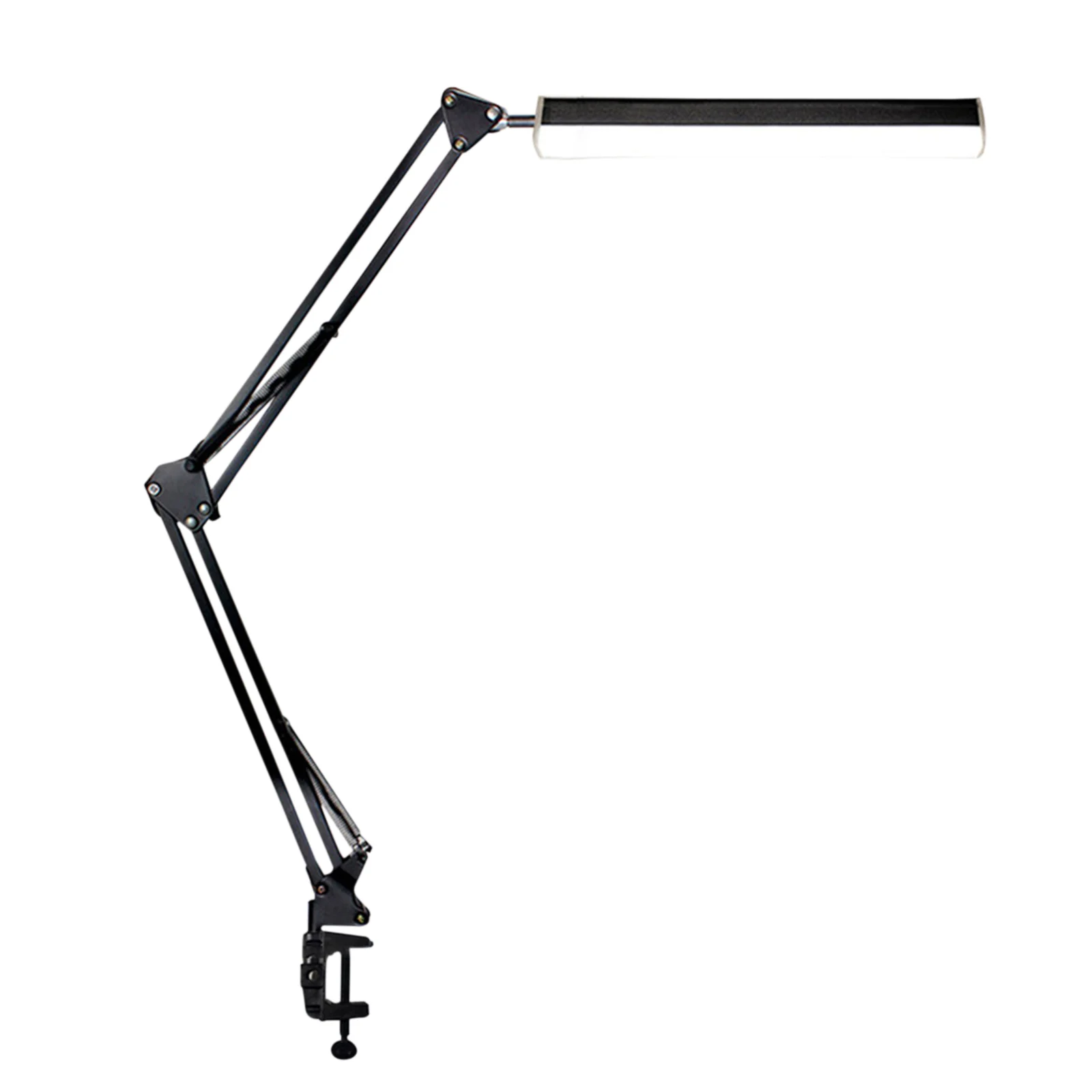 

Swing Arm LED Desk Lamp with Clamp, Remote Control Stepless Dimming Light