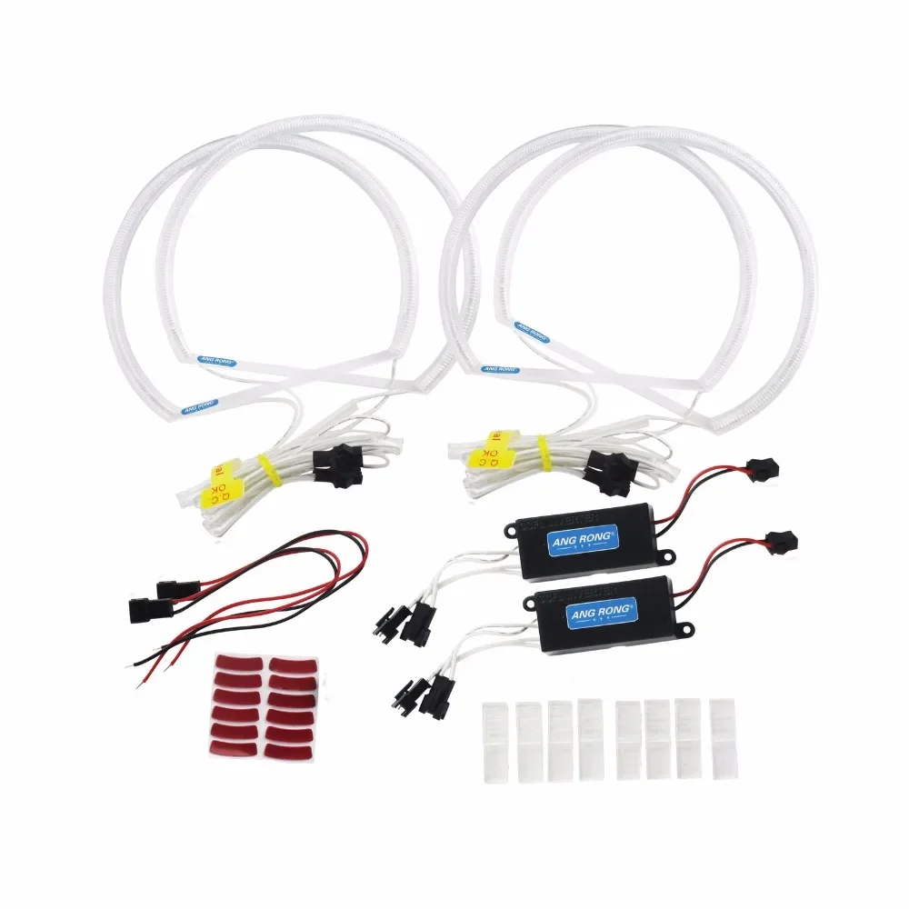 ANGRONG без проектора отражатель фар CCFL комплект ангельские глазки тип 7000K белая