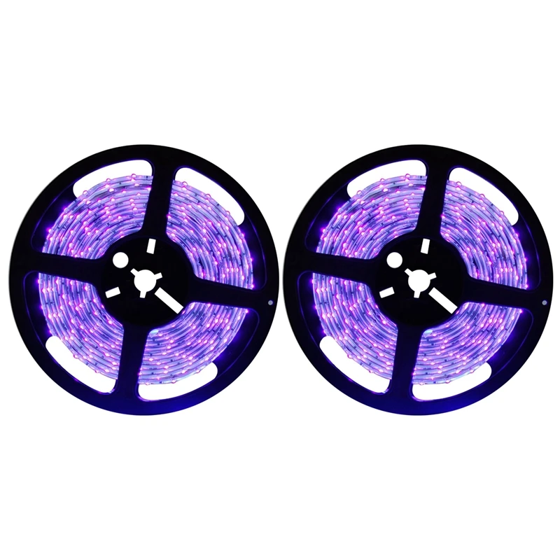 

AT14 2X 20W LED UV Light Strip Ultraviolet Flexible Purple 16.5FT Blacklight 5M 300Leds