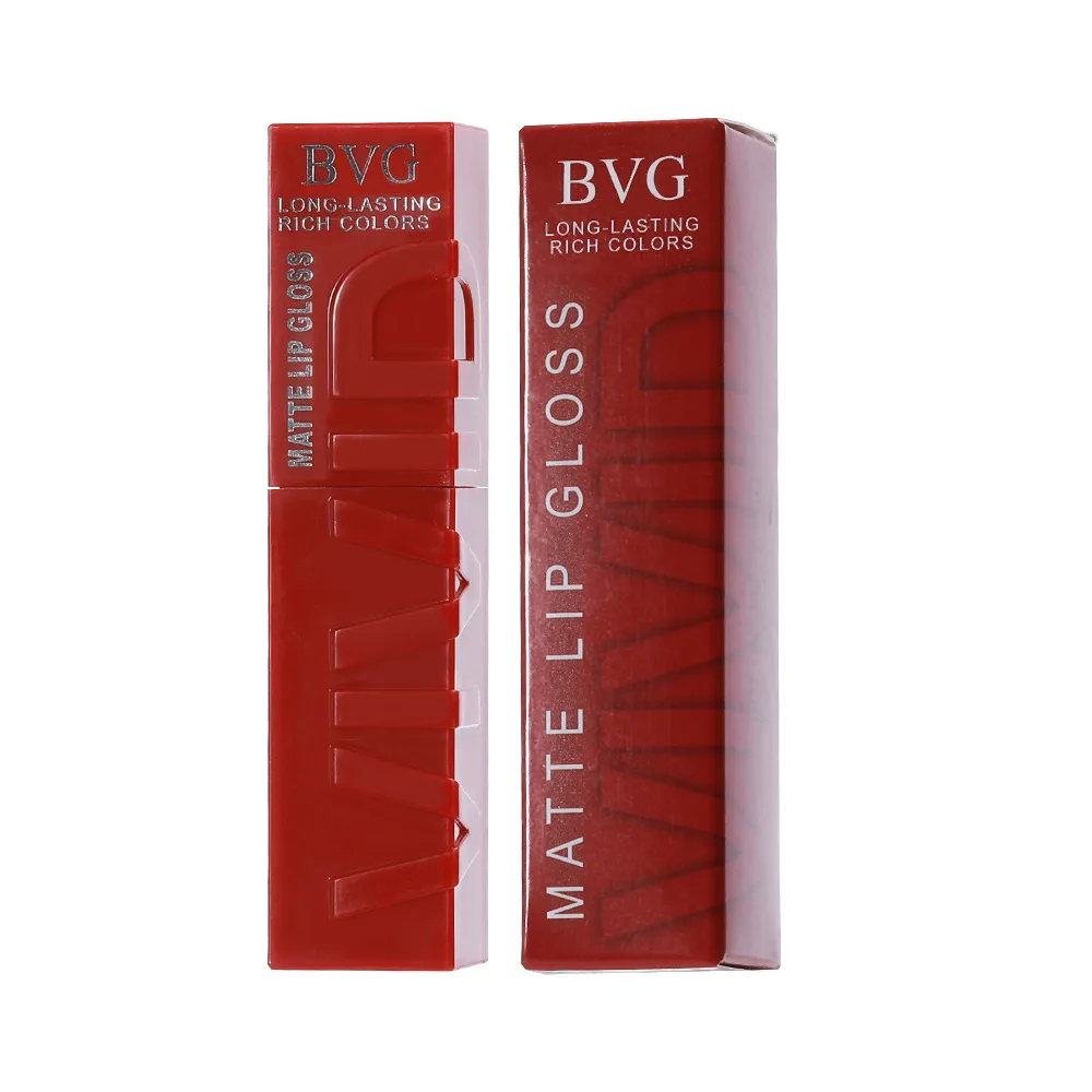 6-цветная жидкая помада матовая бархатная текстура увлажняющая осветляющая цвет