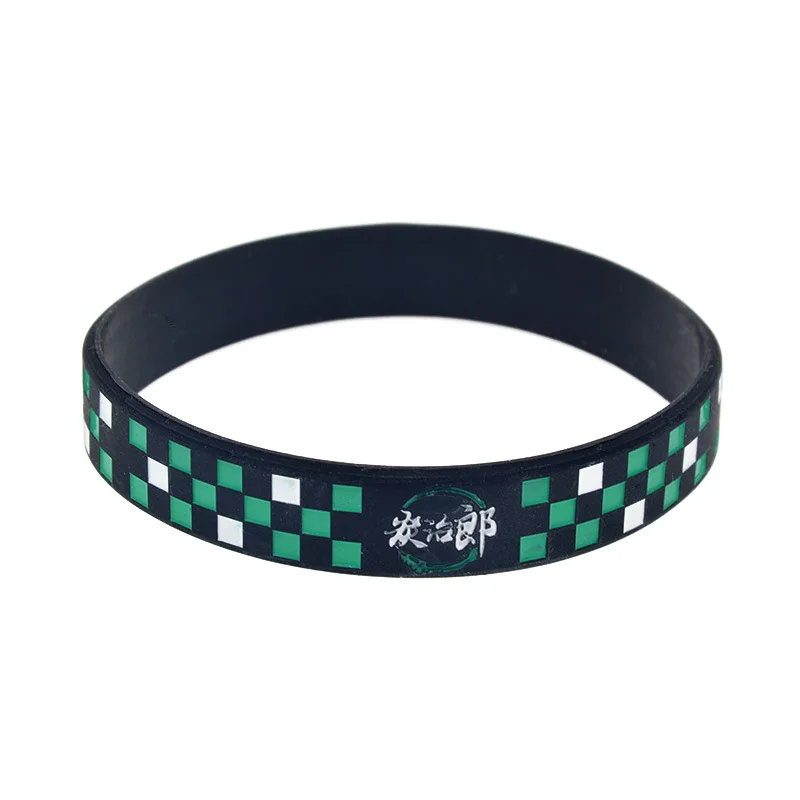 

1 шт. Модный Аниме рассекающий демонов Kimetsu No Yaiba косплей браслет фигурка Kamado Tanjirou резиновый браслет для женщин мужчин подарки игрушки