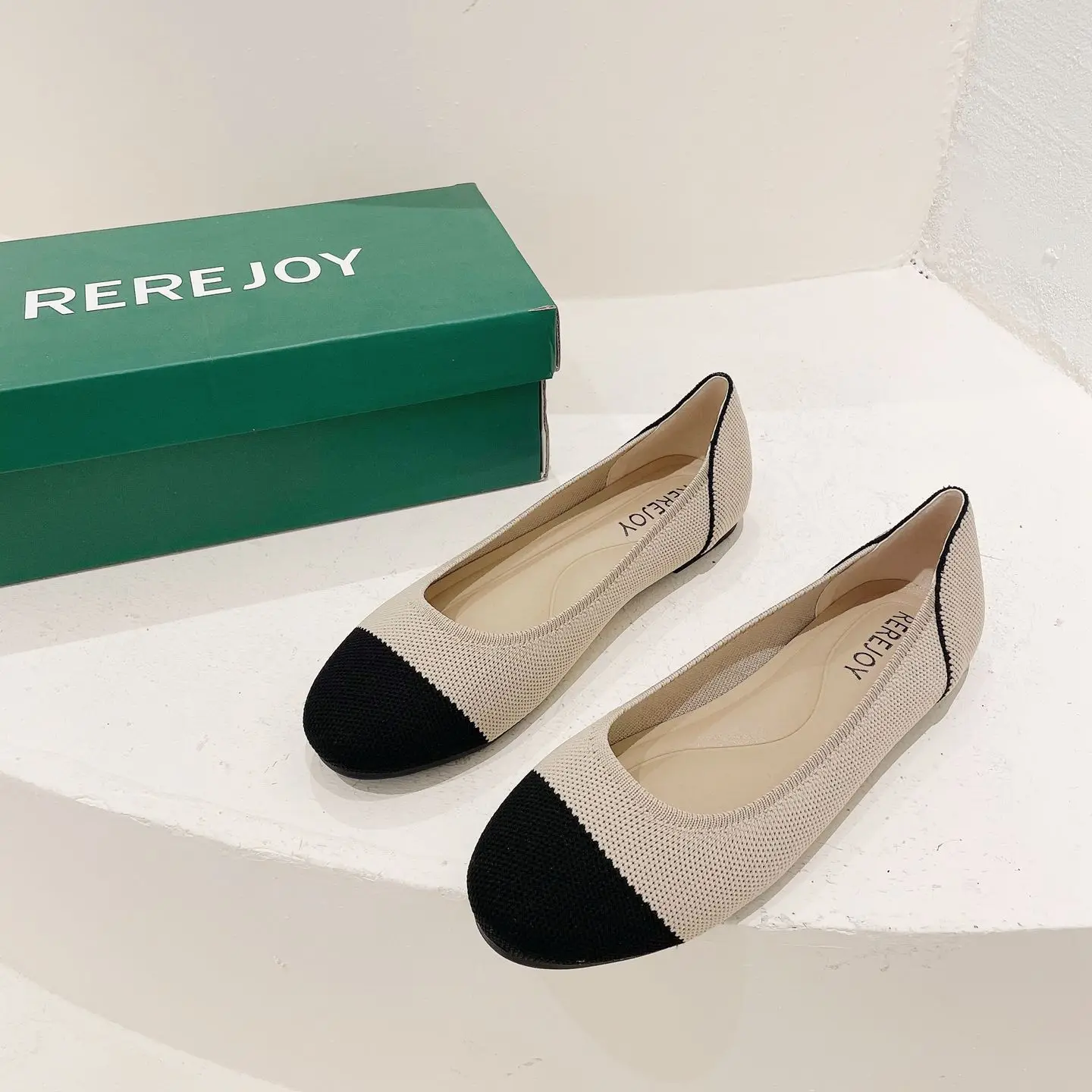 Туфли женские трикотажные на плоской подошве Размеры 35-43