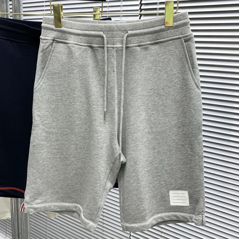 

Knee Length Jogger Brand New Summer Shorts Men Women Striped Colors Design Cotton Sports Trousers Korean Style Track Shorts Man