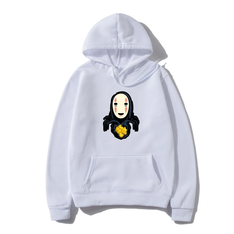 

Men Outerwear Spirited Away Kaonashi No Face Faceless Man Gos Ghos s Fleece Bottoming Hoody Outerwear Adul women