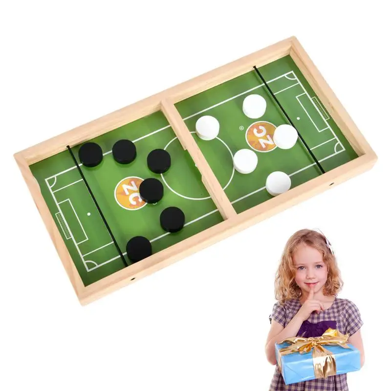 

Быстрая игра, портативная деревянная игра для 2 игроков, похлопывающая футбольная игра, Обучающие Развивающие игрушки для гостиной, классной комнаты, спальни