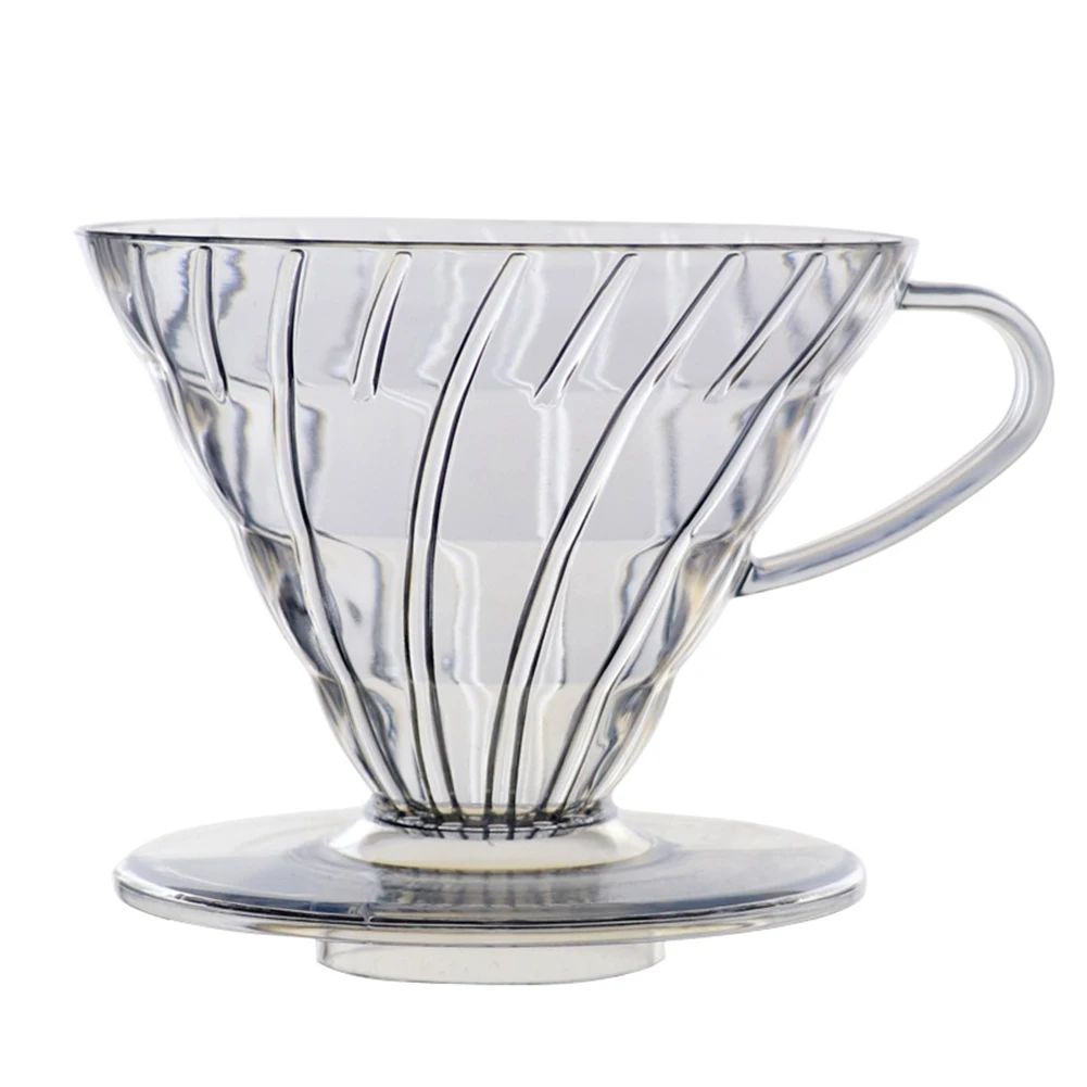 

Convenient Plastic Coffee Dripper For V60 Hand Pour Filter Cup Achieve a Delicious and Balanced Extraction 12 Cups