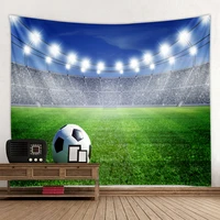 world cup european cup football match scene decoration background cloth environmental protection tasteless tapestry