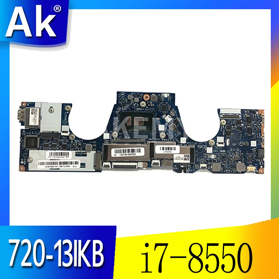 

For Lenovo Ideapad 720-13IKB Laptop Motherboard 5B20Q10896 DIZY6 LA-E551P i7-8550 CPU 16GB RAM
