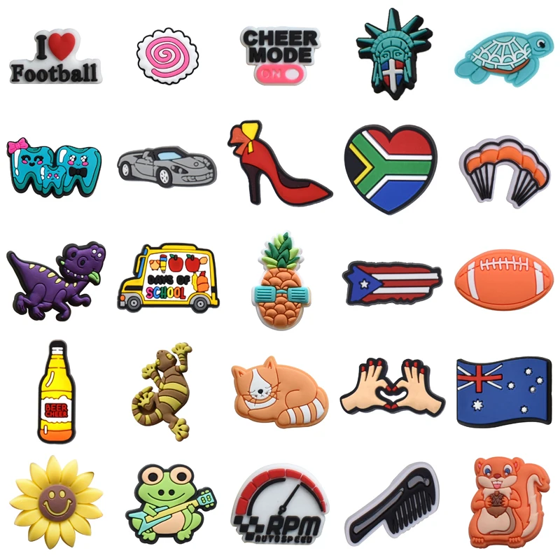 

Para Pins Shoes Accessories Decorations for Crocs Kids Women Charm Boy Set Jeans Shoe Charms Wholesale Bulk Packs Girl Gifts Men