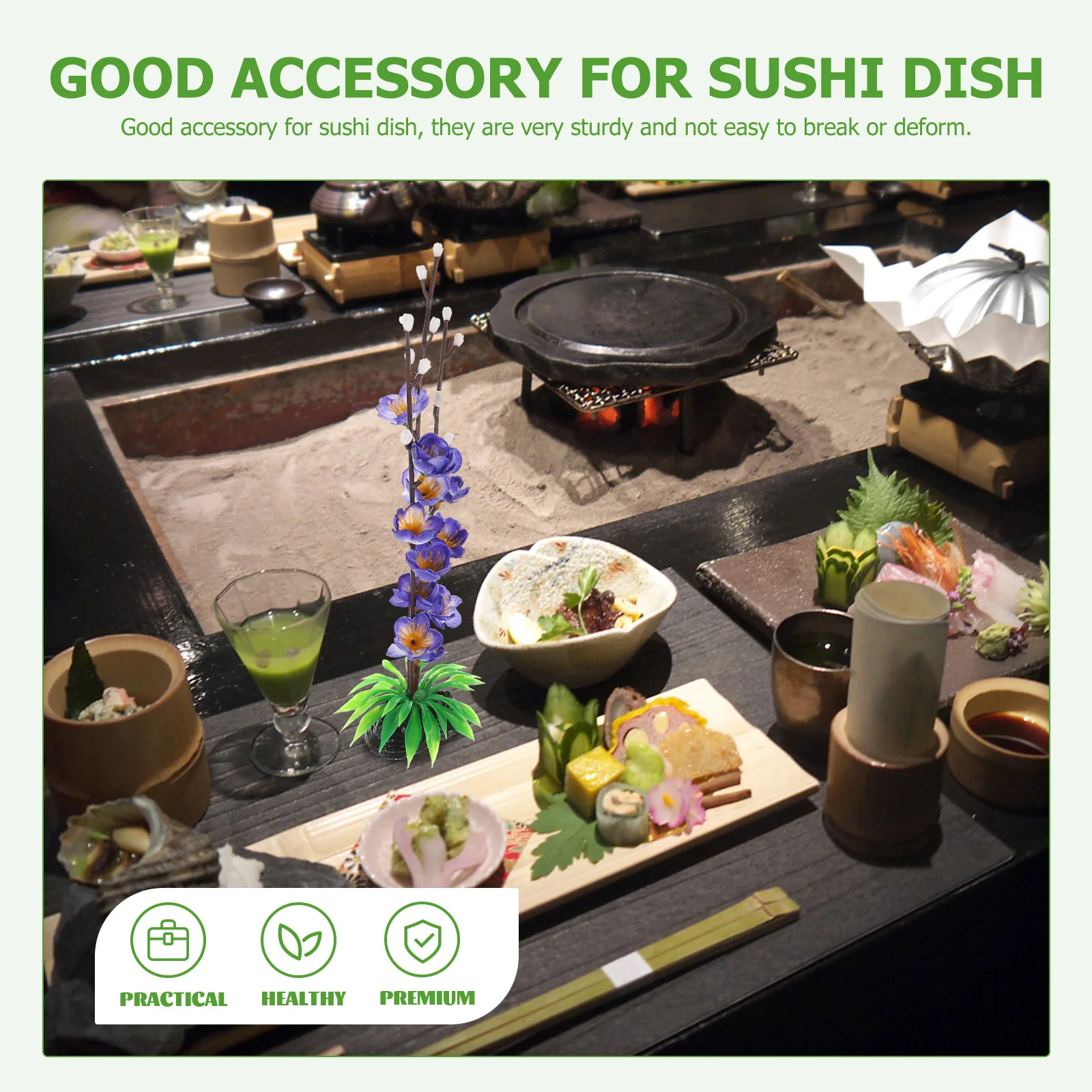 Украшения для сашими тарелка суши искусственные цветы украшения японская вишня