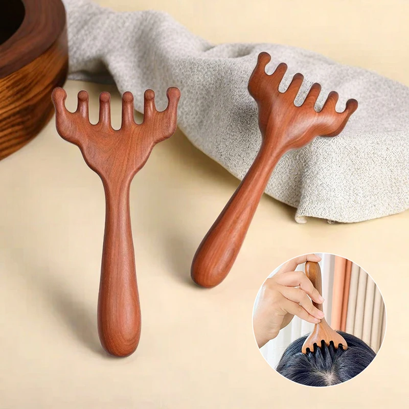 Золотой сандал дноуглубительная меридианная массажная расческа шесть челюстей