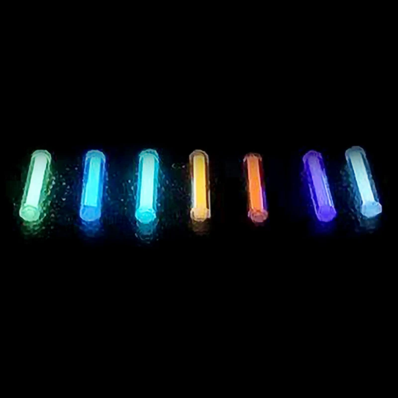 

3x22mm Glass Luminous Tube Not Tritium Gas Rod Fingertip Gyro Toy EDC Luminous Rod Lighting Decoration Outdoor Signal Lamp