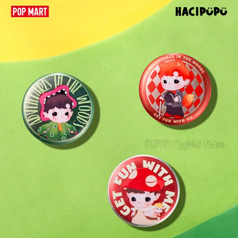 Popmart Hacipupu Adventures In Thewoods серии жестяной значок слепая коробка сумка для догадок