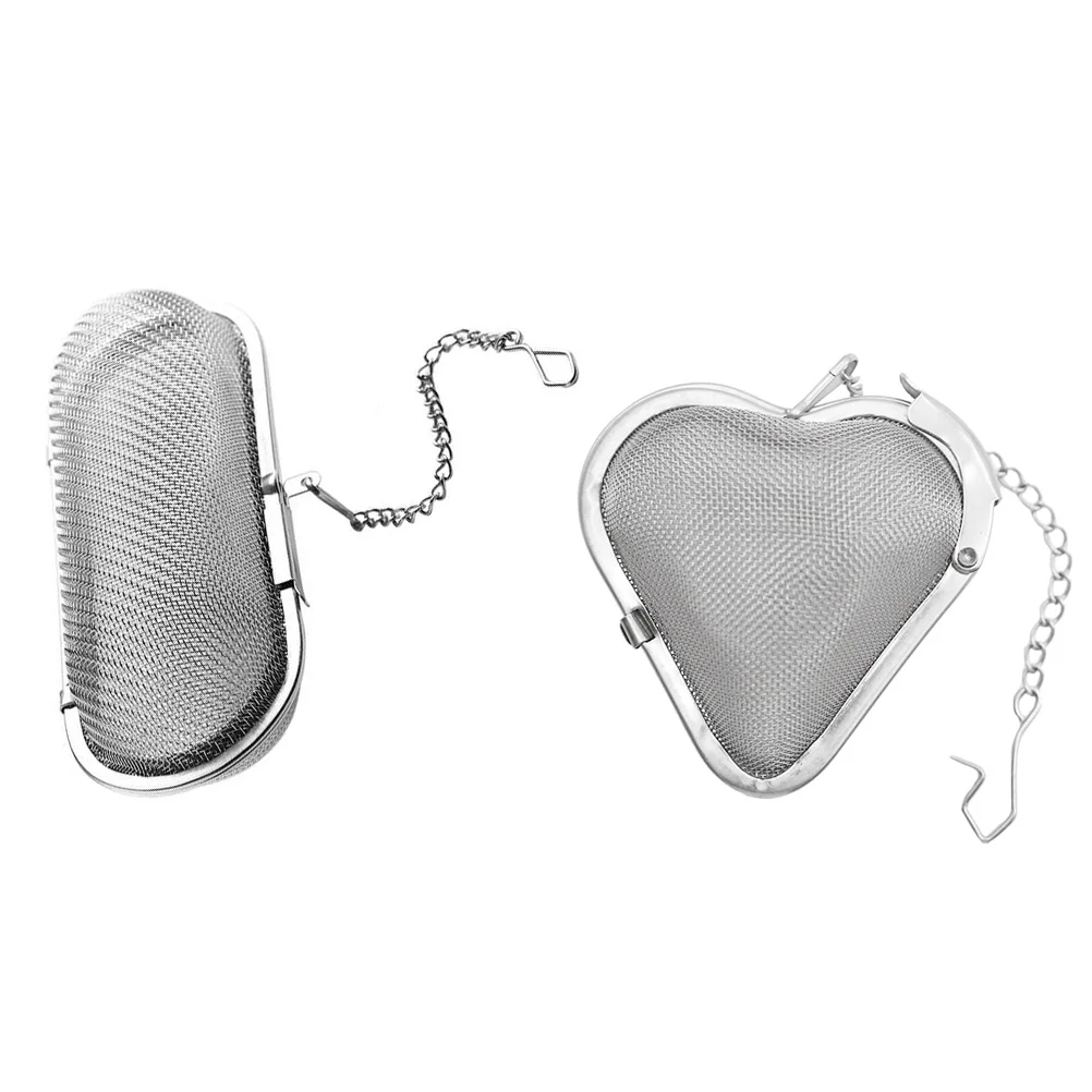 

2Pcs Household Tea Basket Stainless Steel Spice Filter Brine Basket Kitchen Tools