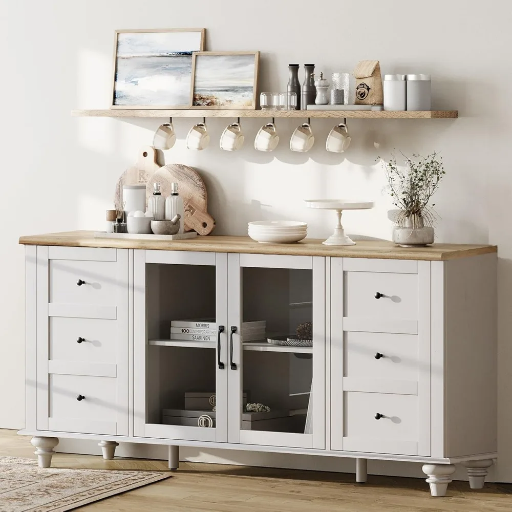 Шкафы-буфет со стеклянной дверью кухонные шкафы для хранения деревянные