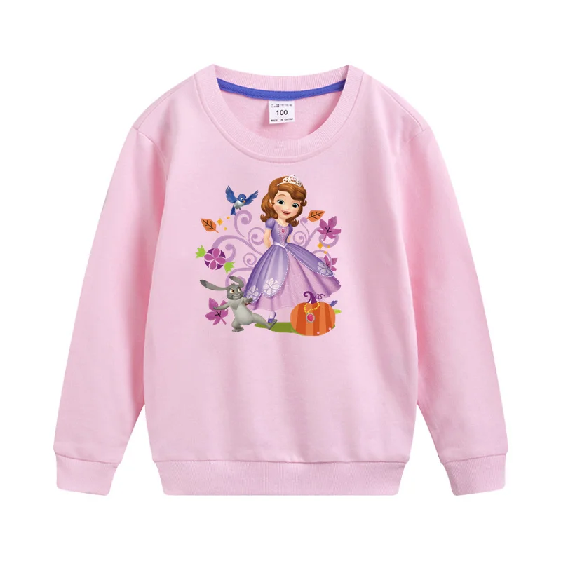 

Aimi Lakana Cartoon Princess Pullovers Children Spring Autumn Sweatshirt Baby Girls Cute Tops Casual Cotton Clothing