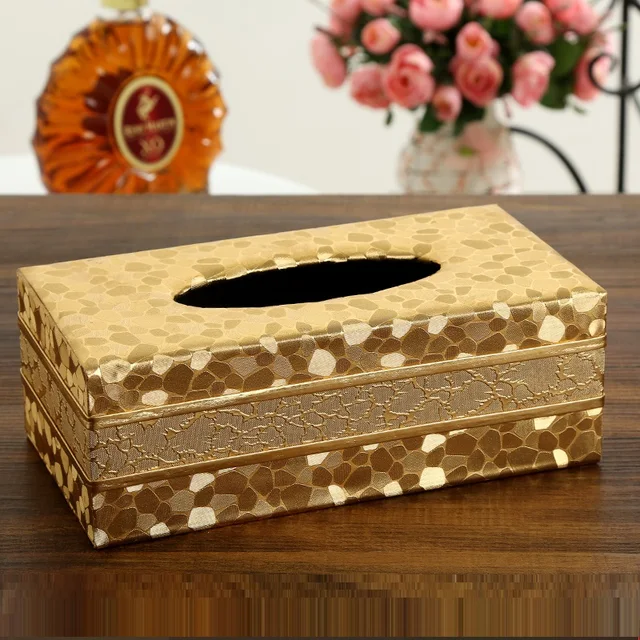 High Quality Leather Tissue Box Napkin Holder Paper Case Bathroom Tissue Box Cover Car Napkin Storage Modern Toilet Paper Box 1