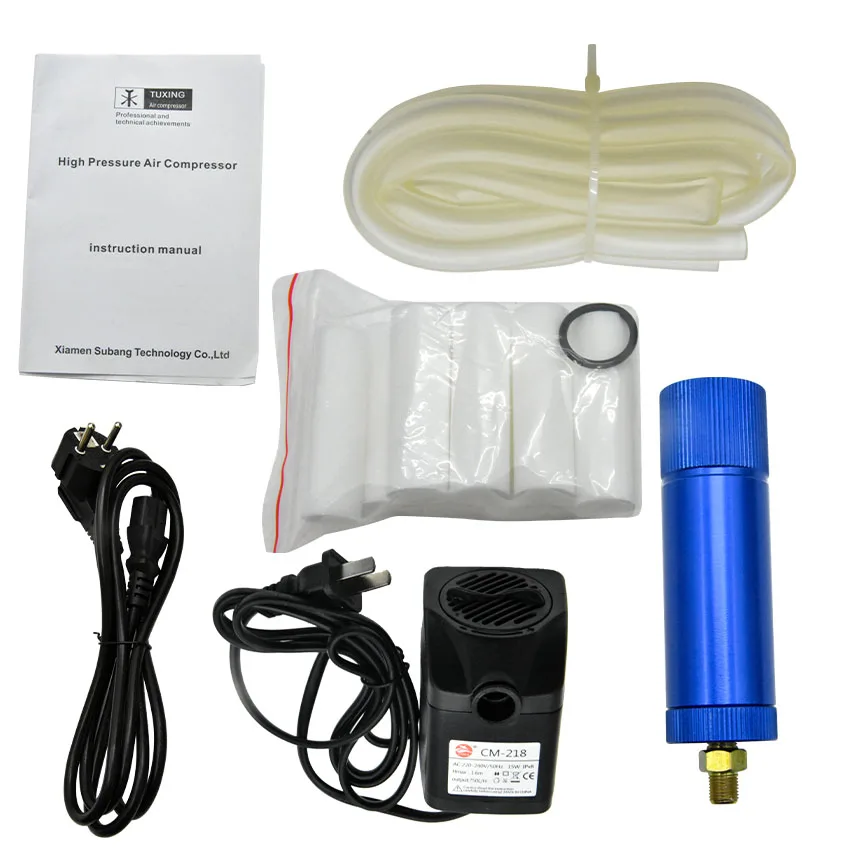 Двухцилиндровый воздушный компрессор PCP 4500 фунтов на квадратный дюйм насос