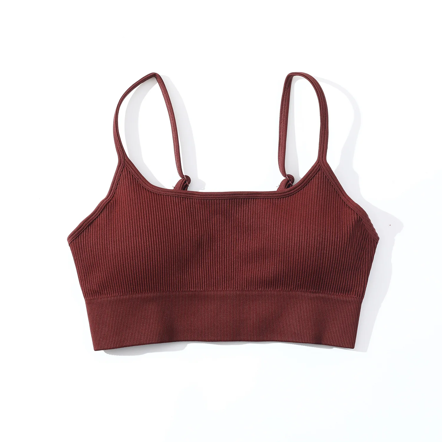 2 Piece Set Women 2022 New Sports Trend Seamless Knitted Yoga Suit Women Suspender Underwear Bra Shorts Fitness Workout Set