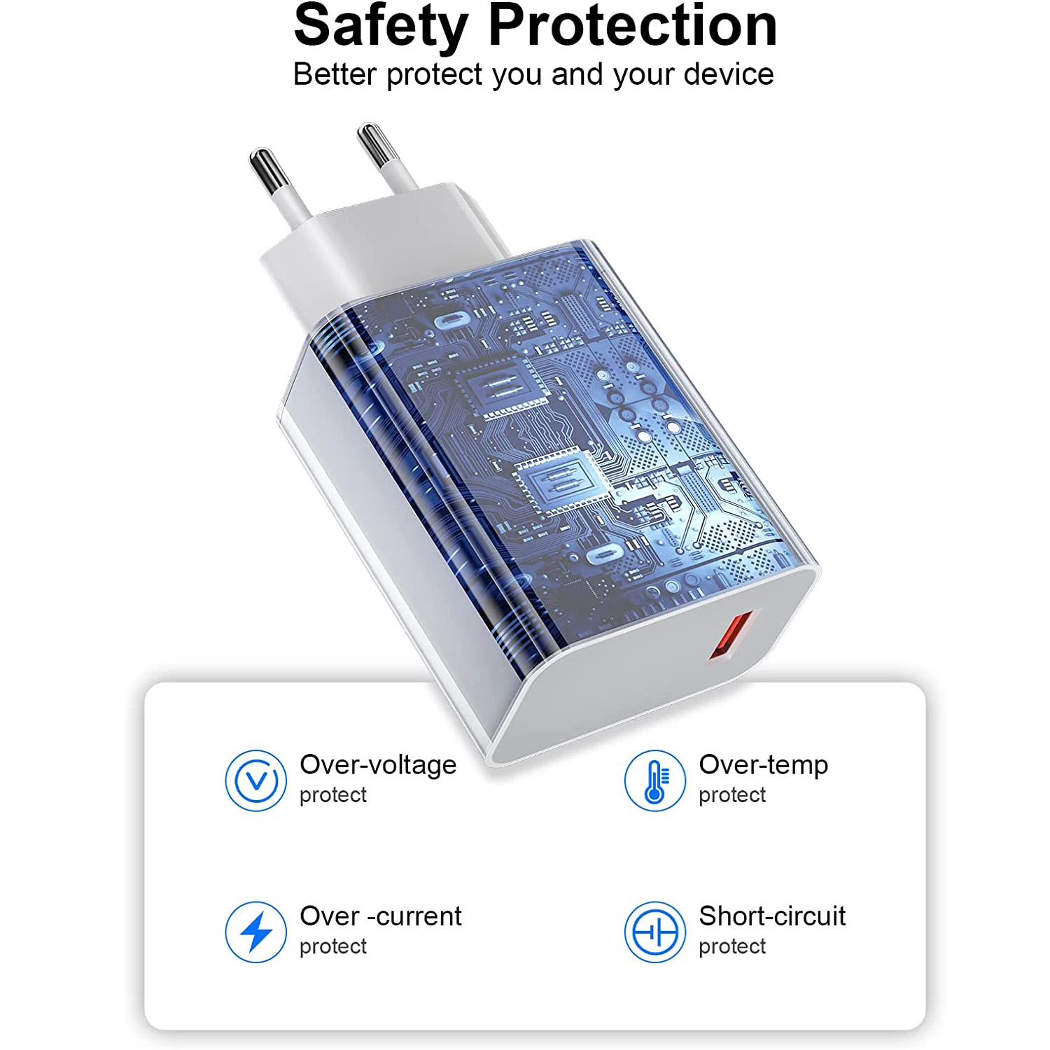 Xiaomi Fast Charger 33W Turbo Charge EU QC 4.0 Adapter 6A Cable For Mi CC9 Pro Redmi Note12  K30 K30i  Pro Black Shark 3
