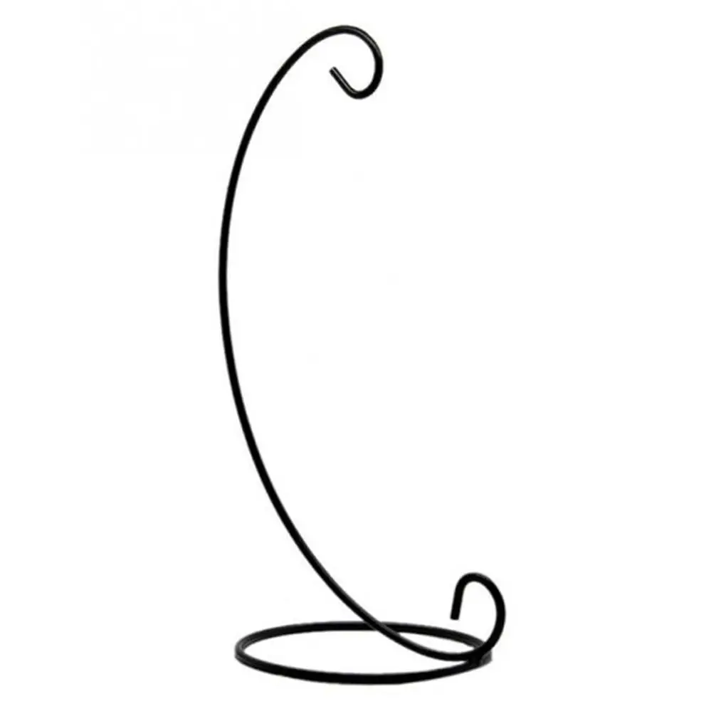 

23CM Iron Candle Holder Candlestick Glass Ball Hanging Stand Plant Glass Vase Iron Hanging Stand Holder Home Decoration
