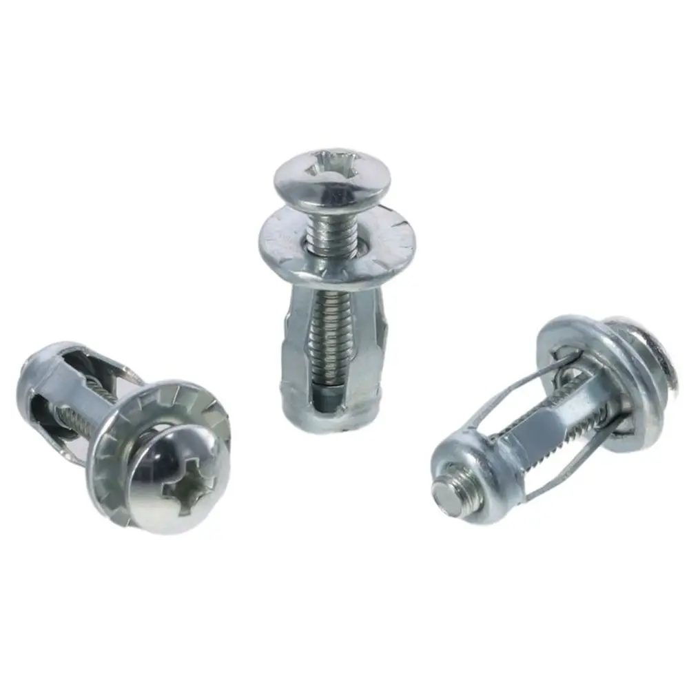 12 шт. M4 X 20 гайки с винтами Лепестковые винты анкеры полые стены железная оболочка