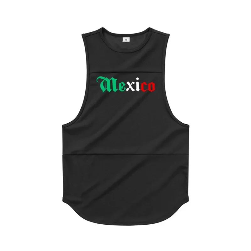 Майка мужская сетчатая для занятий спортом модная быстросохнущая майка без