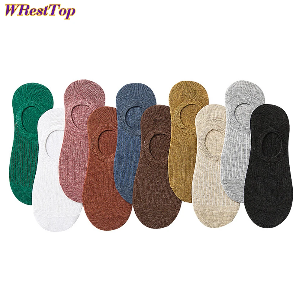 

10Pairs No Show Socks Womens Anti-Slid Silicone Athletic Cushion Ankle Footies Low Cut Casual Invisible Liner Cotton Socks