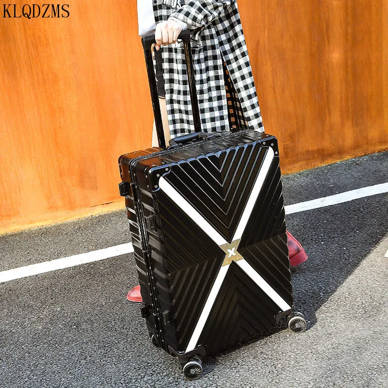 KLQDZMS High-value Sturdy And Durable Luggage Women's Large-capacity Oversized Trolley Case 29-Inch Password Suitcase Men
