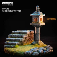 twtoys tw1903 112 emulation meadow stone lamp platform model stone lamp can shine for 12 action figure in stock