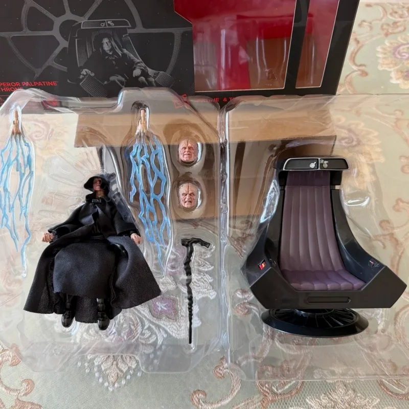 Фигурка Emperor Palpatine & Throne Deluxe из серии Star Wars The Black Series, 6 дюймов, коллекционная игрушка, декор для комнаты, подарок на день рождения (art.: 3920db0908425) - 3920db0908425