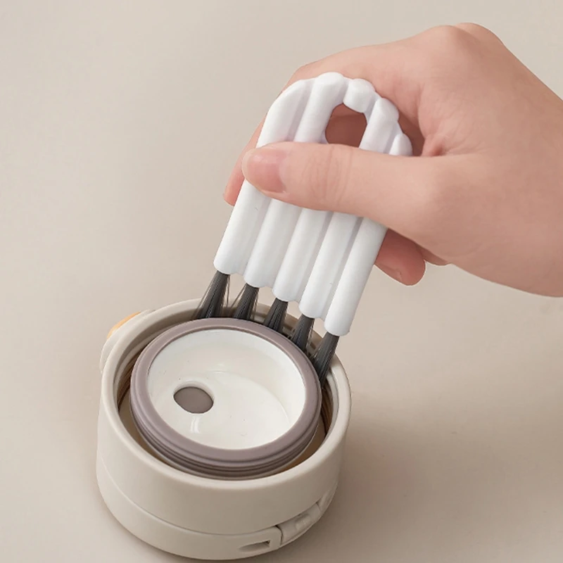 

Bottle Cup Lid Detail Brush Cleaner Tools Water Bottle Cleaning Crevice Brush for Bottles Easy Clean Brush Nursing