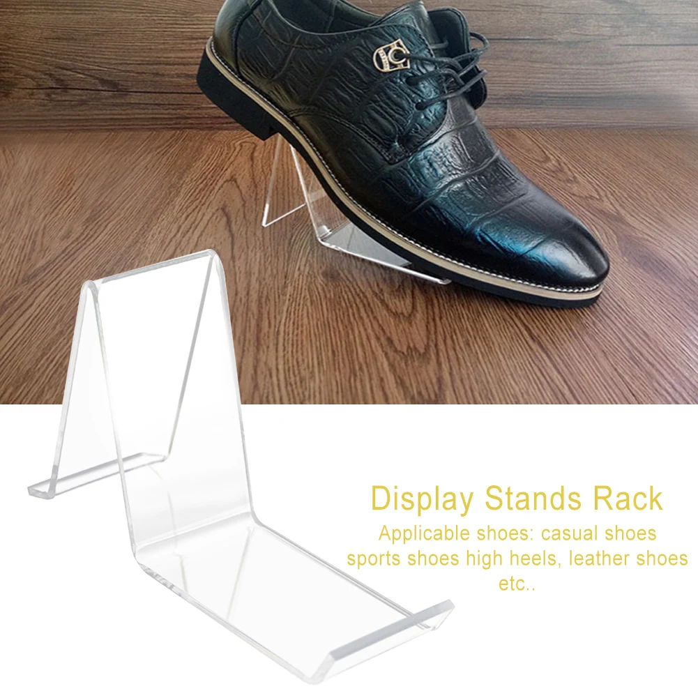 

Clear Acrylic Shoe Store Display Stands Rack Holder Sandal Display Stands