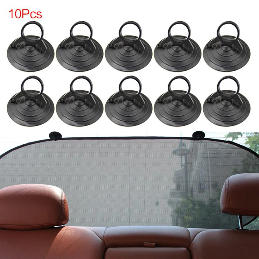 

10Pcs Car Sunshade Suction Cup Sunshade Hook Suckers Pad Holder Auto Fastener Clip Interior Accessories