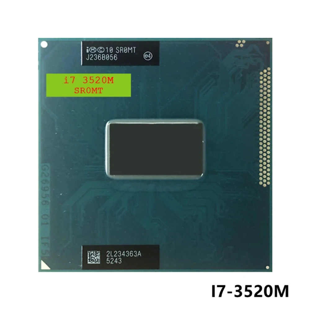 Оригинальный процессор INTEL Core i7 для мобильных телефонов двухъядерный 3520m 2 9 ГГц 4